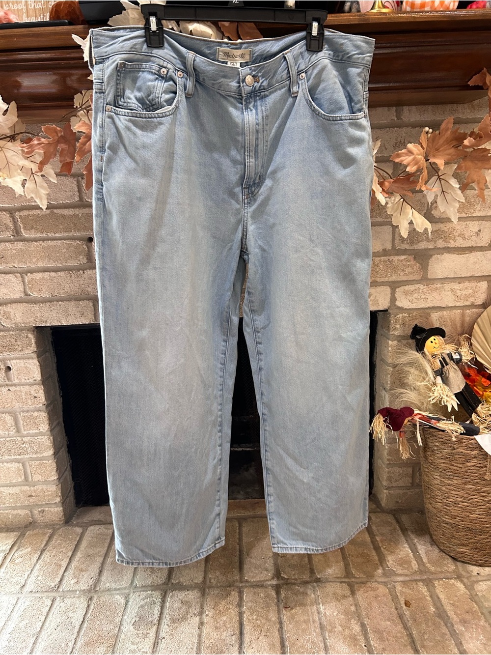 Madewell Light Wash Wide-Leg Jeans EUC